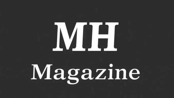 manual que con el texto “MH Magazine” para Wordpress, letras modernas en español